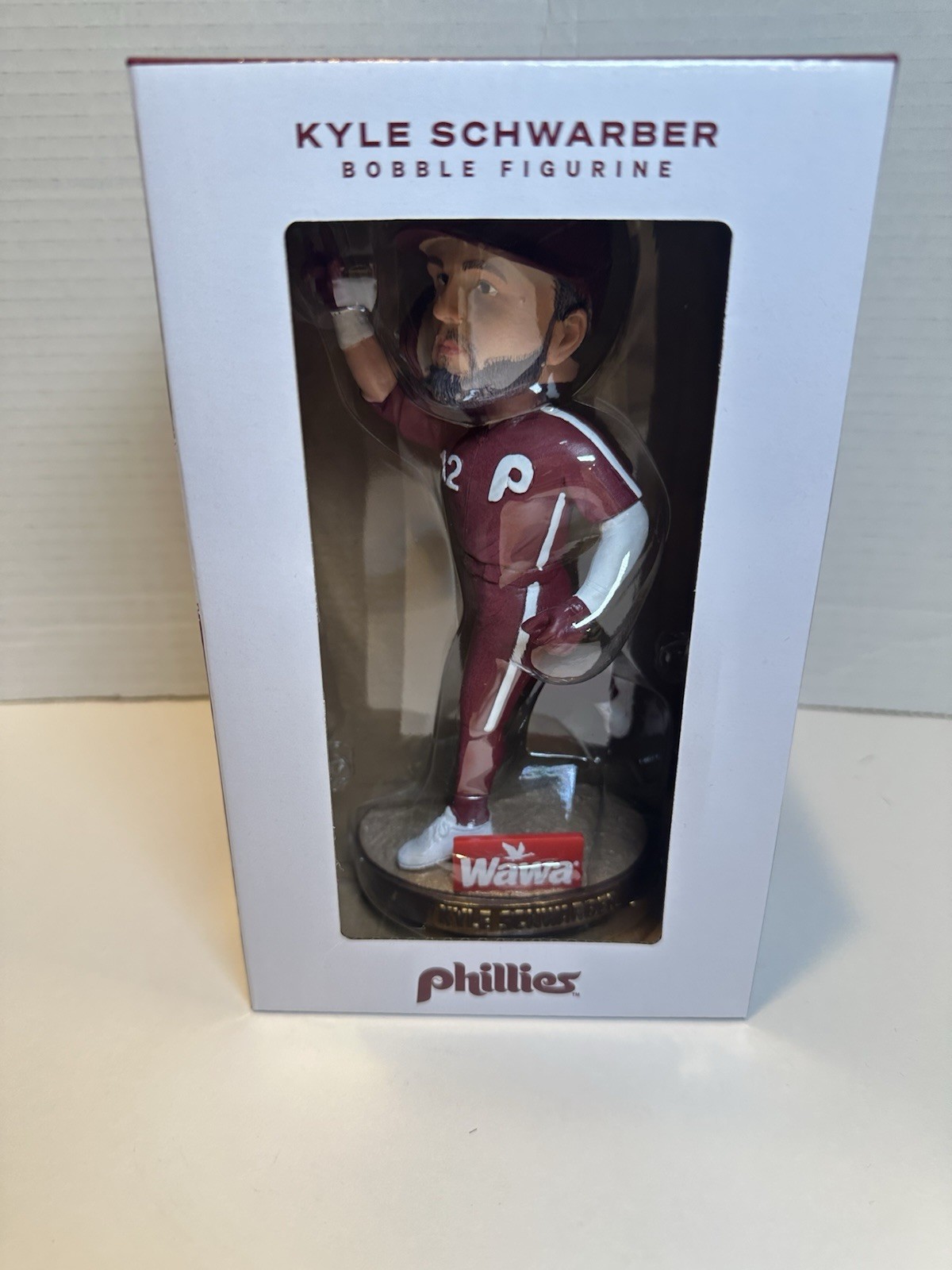Philadelphia Phillies Rare Kyle Schwarber Bobblehead Burgundy Uniform New