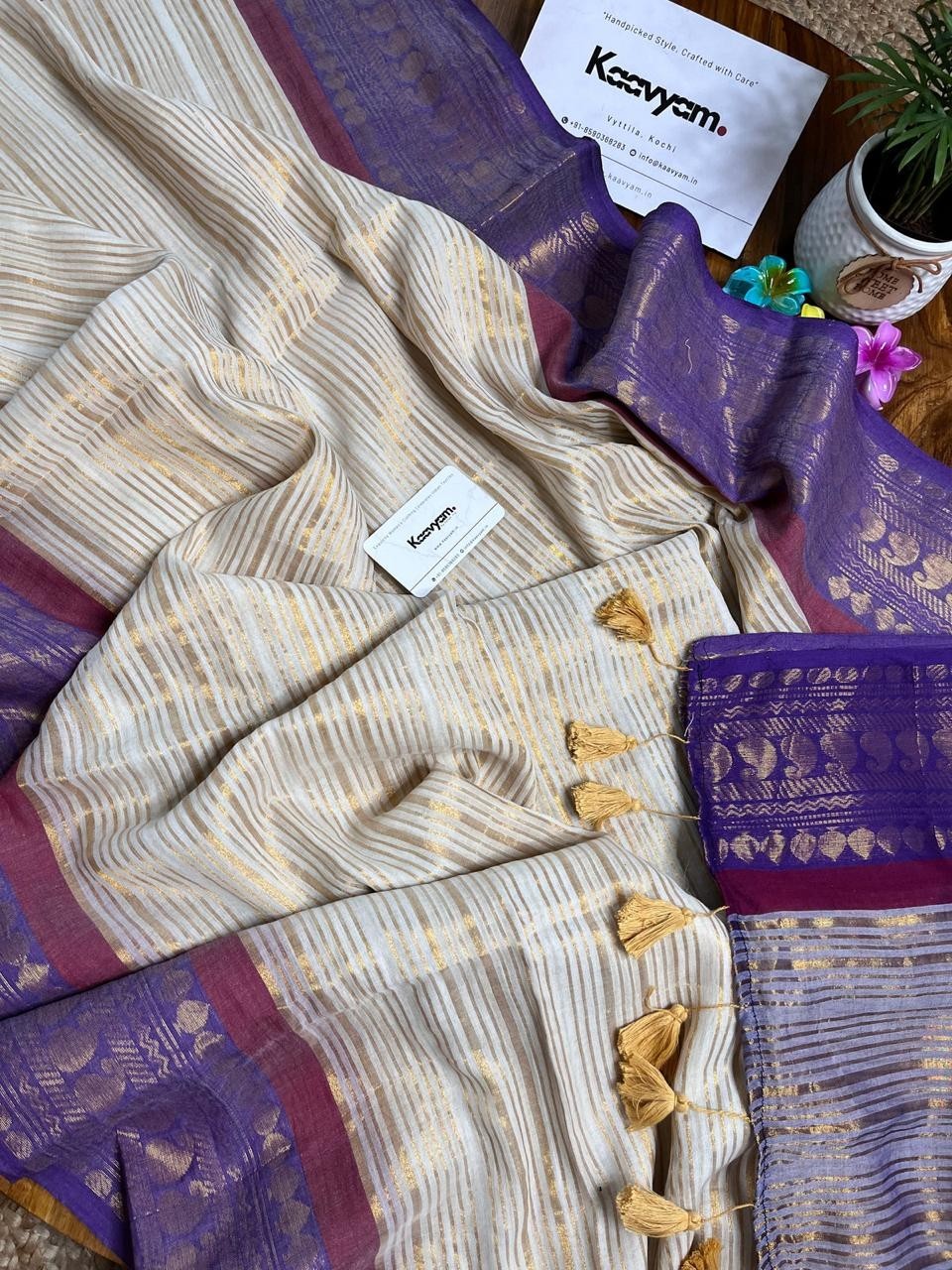 New Pure Soft Hand Made Mol Cotton Saree Ethnic Wear Fashionable Sari for Women