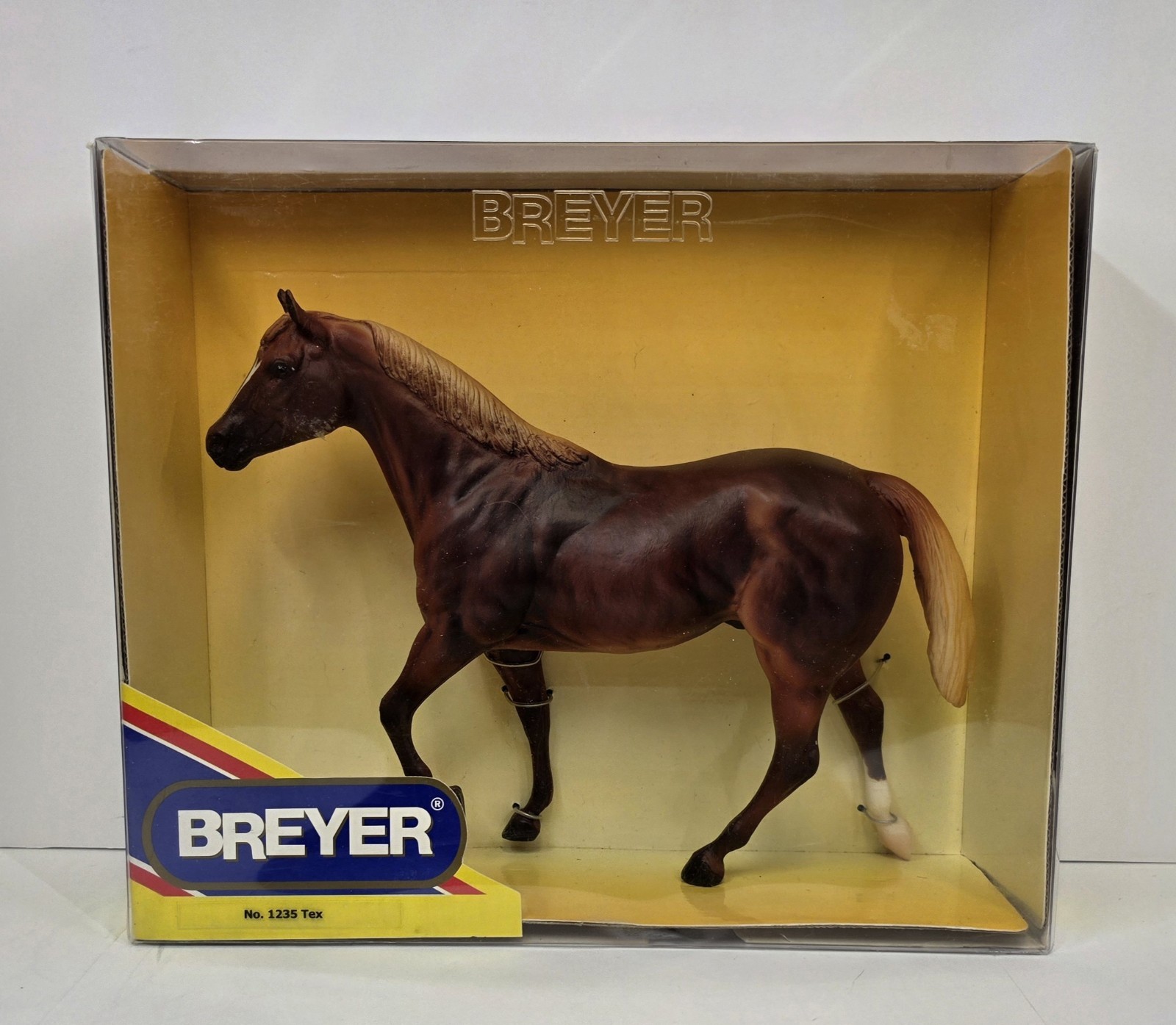 Retired Breyer Stock Stallion #1235 Tex American Quarter Horse Dark Red Sorrel Retired Breyer Stock Stallion #1235 Tex American Quarter Horse Dark Red Sorrel