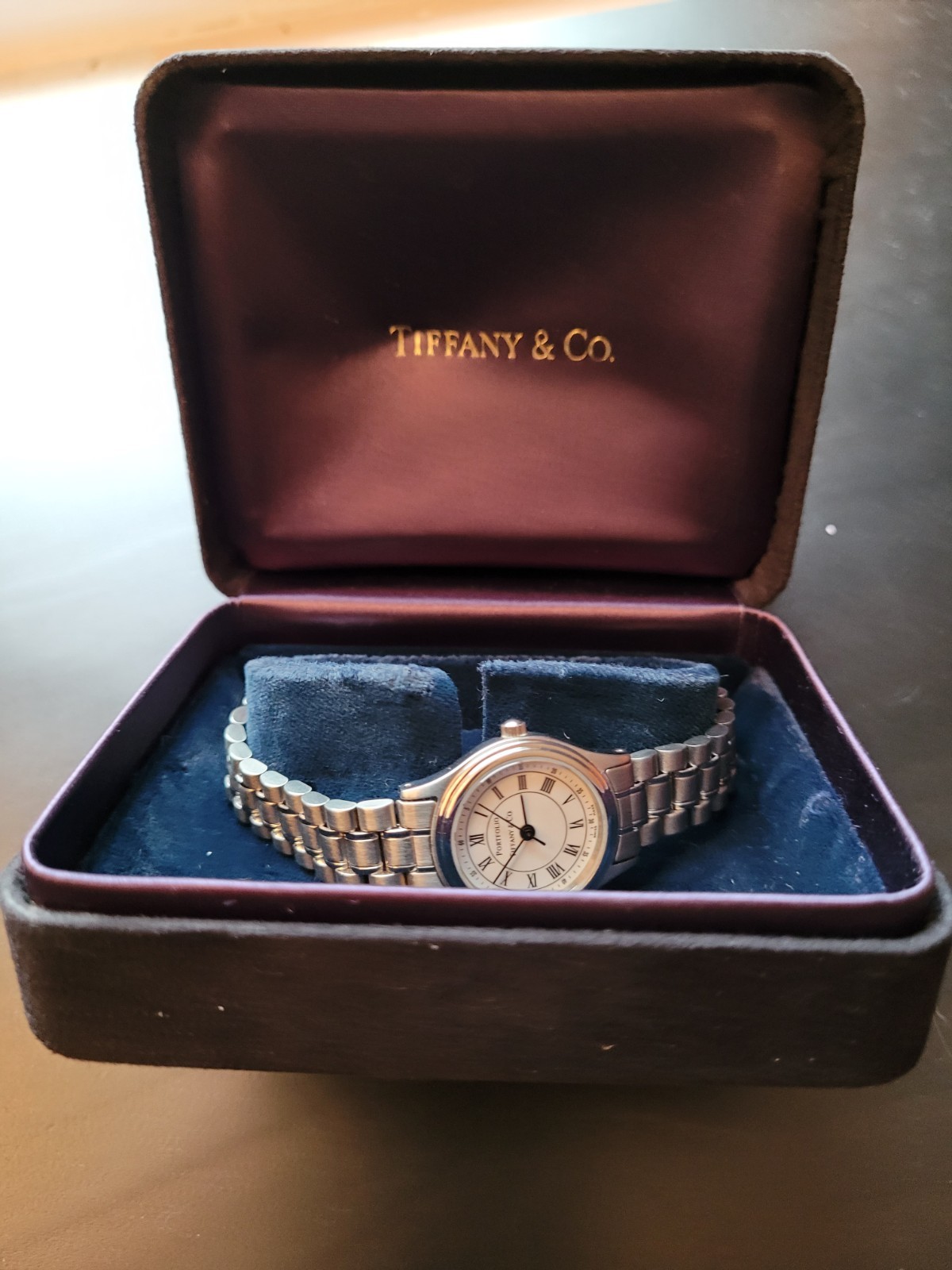 Vintage- 1997 Tiffany & Co. Portfolio Swiss Made Quartz Watch, Stainless Steel
