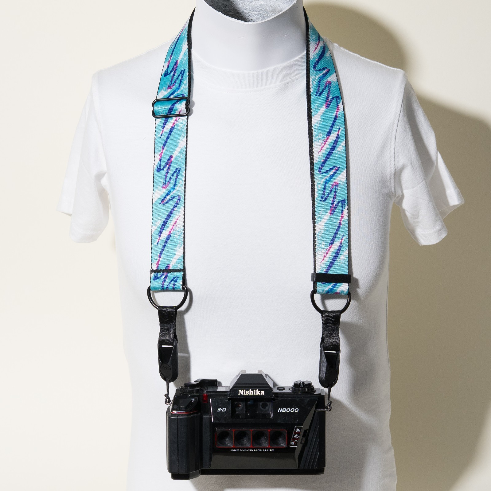 90s Jazz Dixie Cup Pattern Camera Strap 36-56\