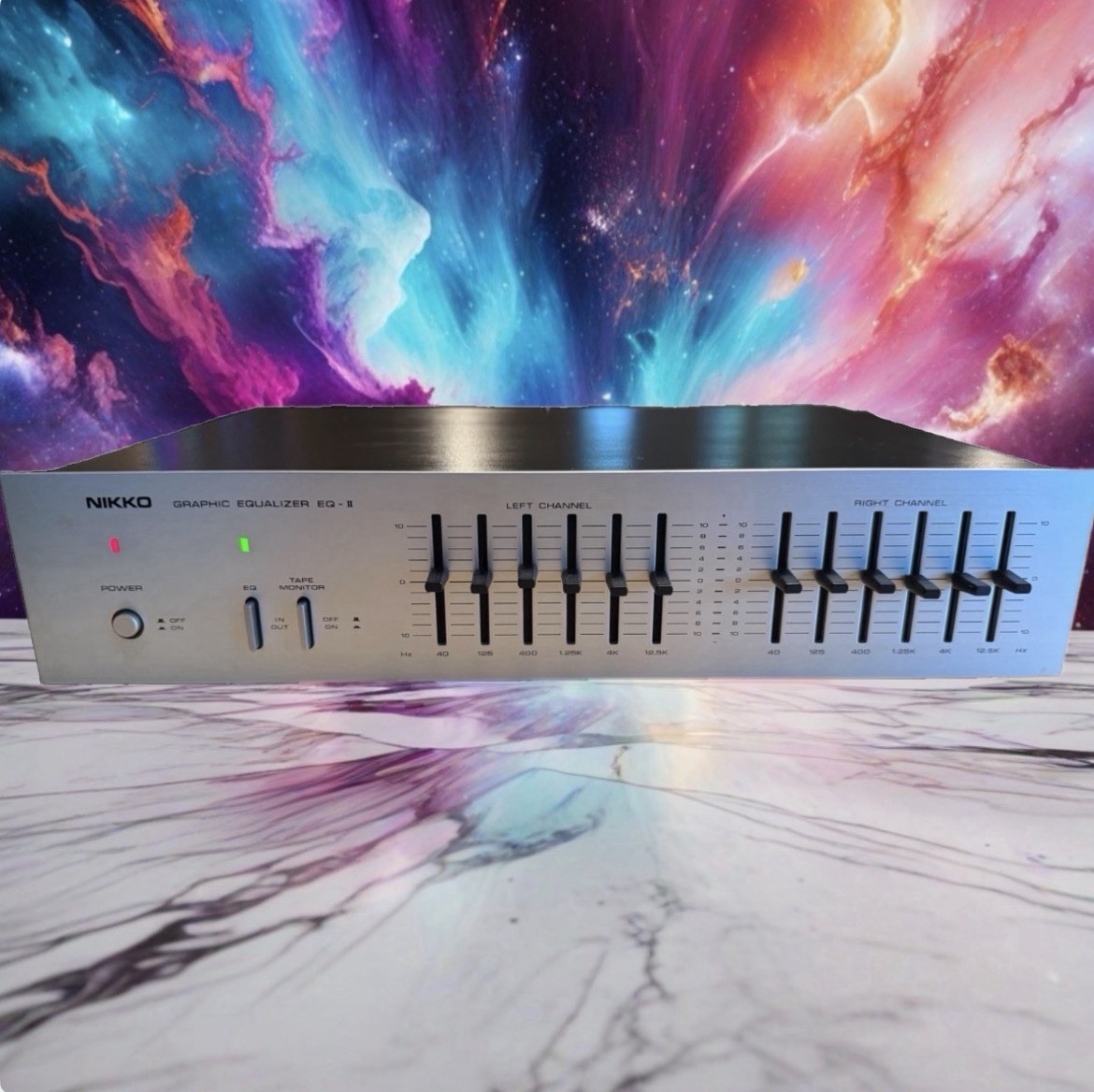 Serviced Nikko Silver Vintage Graphic Equalizer EQ-II Japan Classic X Rare🎶🔥 Serviced Nikko Silver Vintage Graphic Equalizer EQ-II Japan Classic X Rare🎶🔥