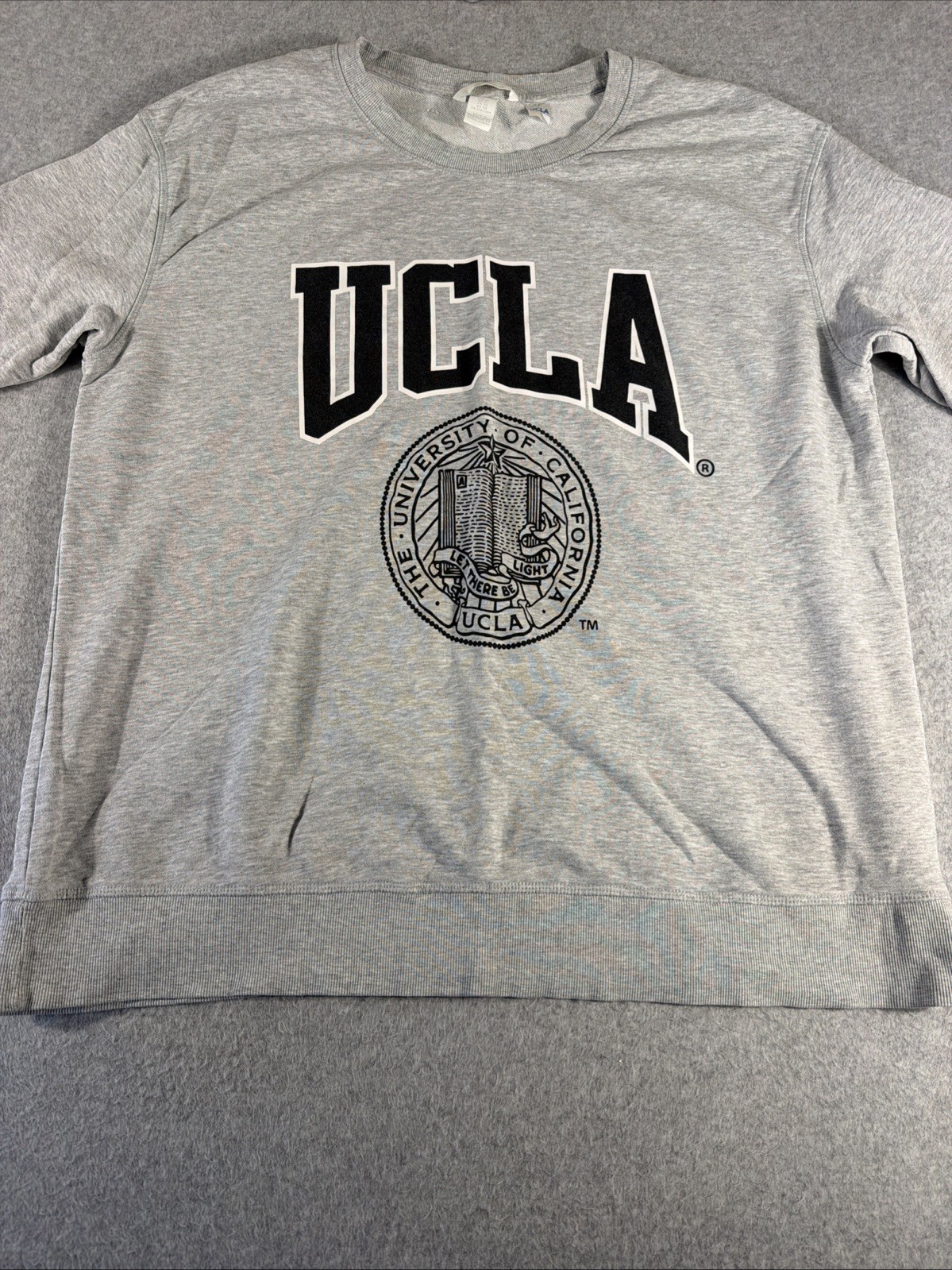 H&M UCLA Bruins Pullover Hoodie Sweatshirt Women’s XL Grey
