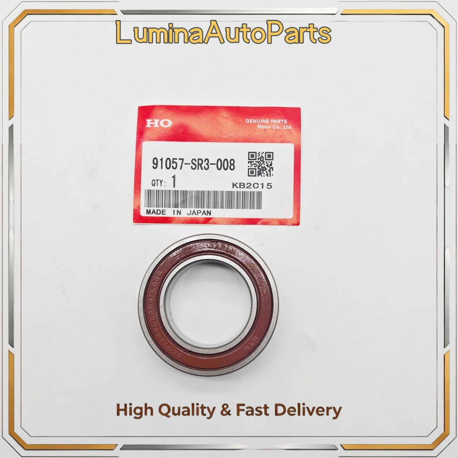 OEM Cv Axle Shaft Carrier Bearing 91057-SR3-008 for 1992-2025 Honda Acura L4 V6