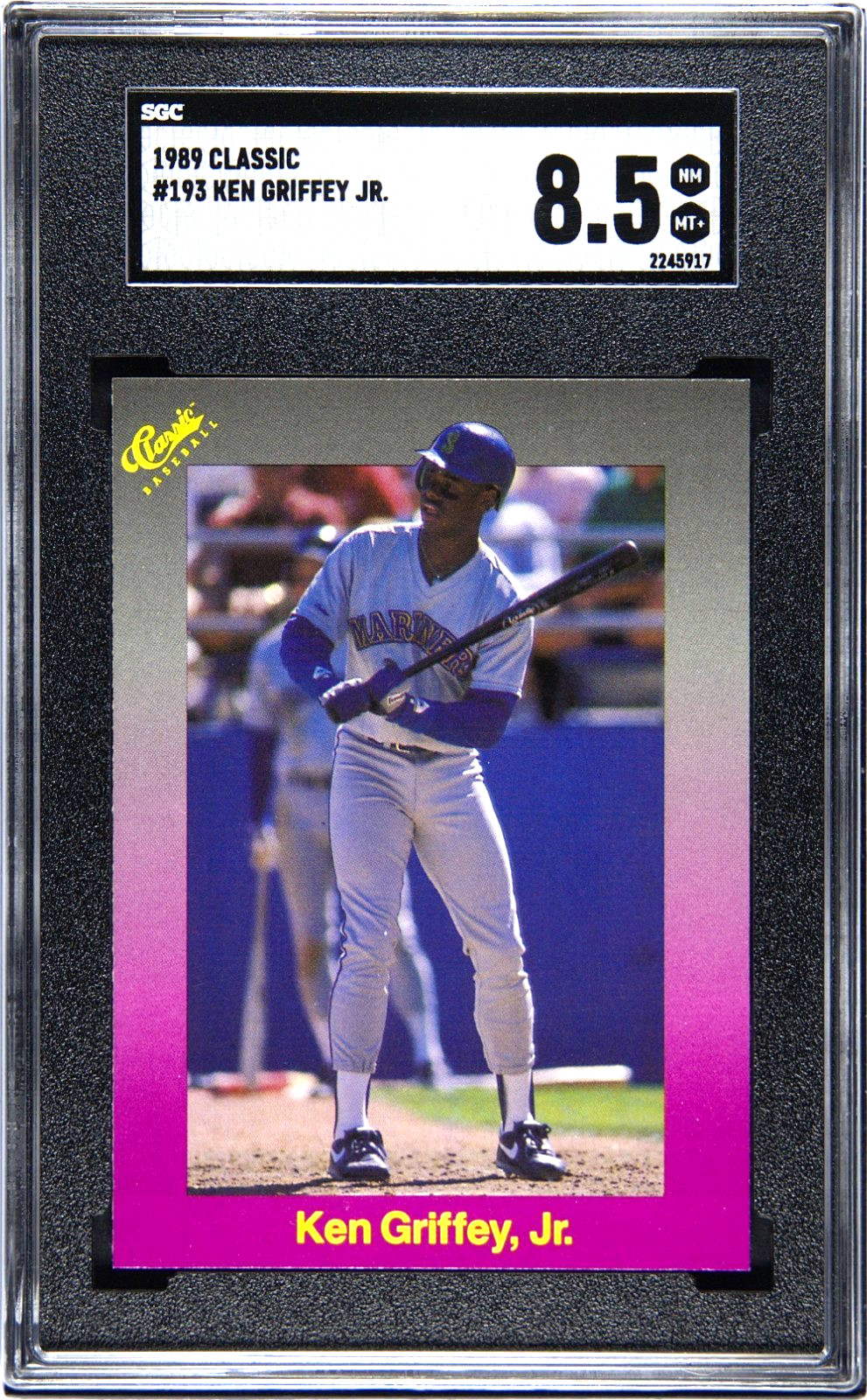 1989 Classic #193, KEN GRIFFEY Jr. (RC), SGC (8.5) (NM/MT+) Limited, Rare & RC