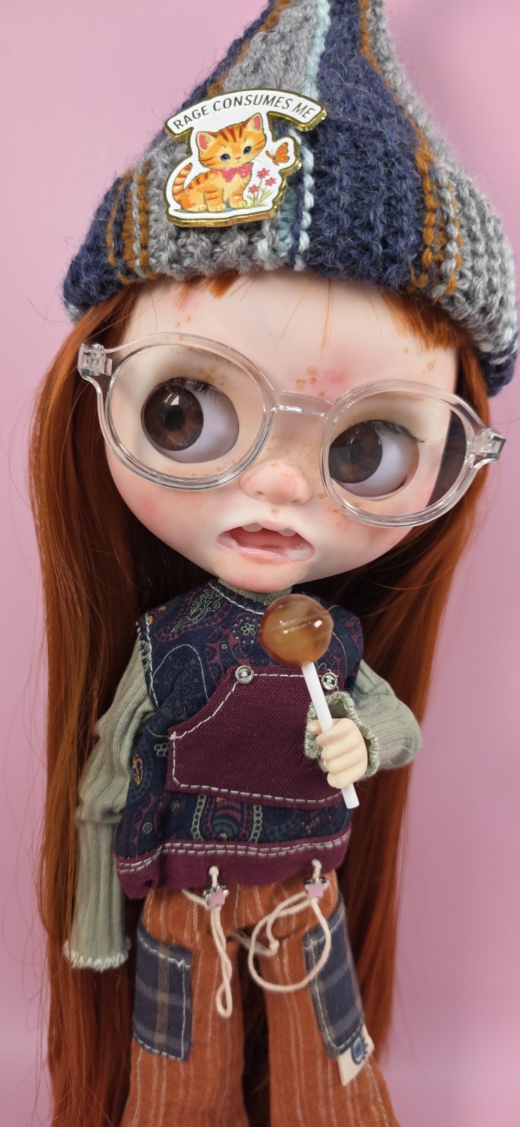 OOAK Blythe Doll- Angry Agatha 