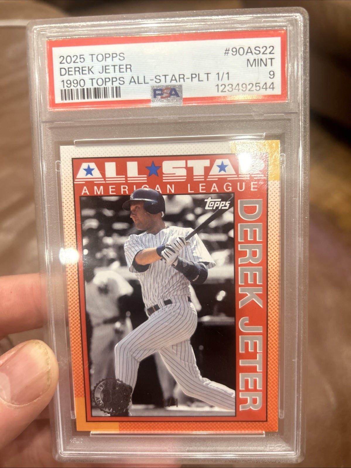 2025 Topps Derek Jeter 1990 All star Platinum 1/1 2025 Topps Derek Jeter 1990 All star Platinum 1/1