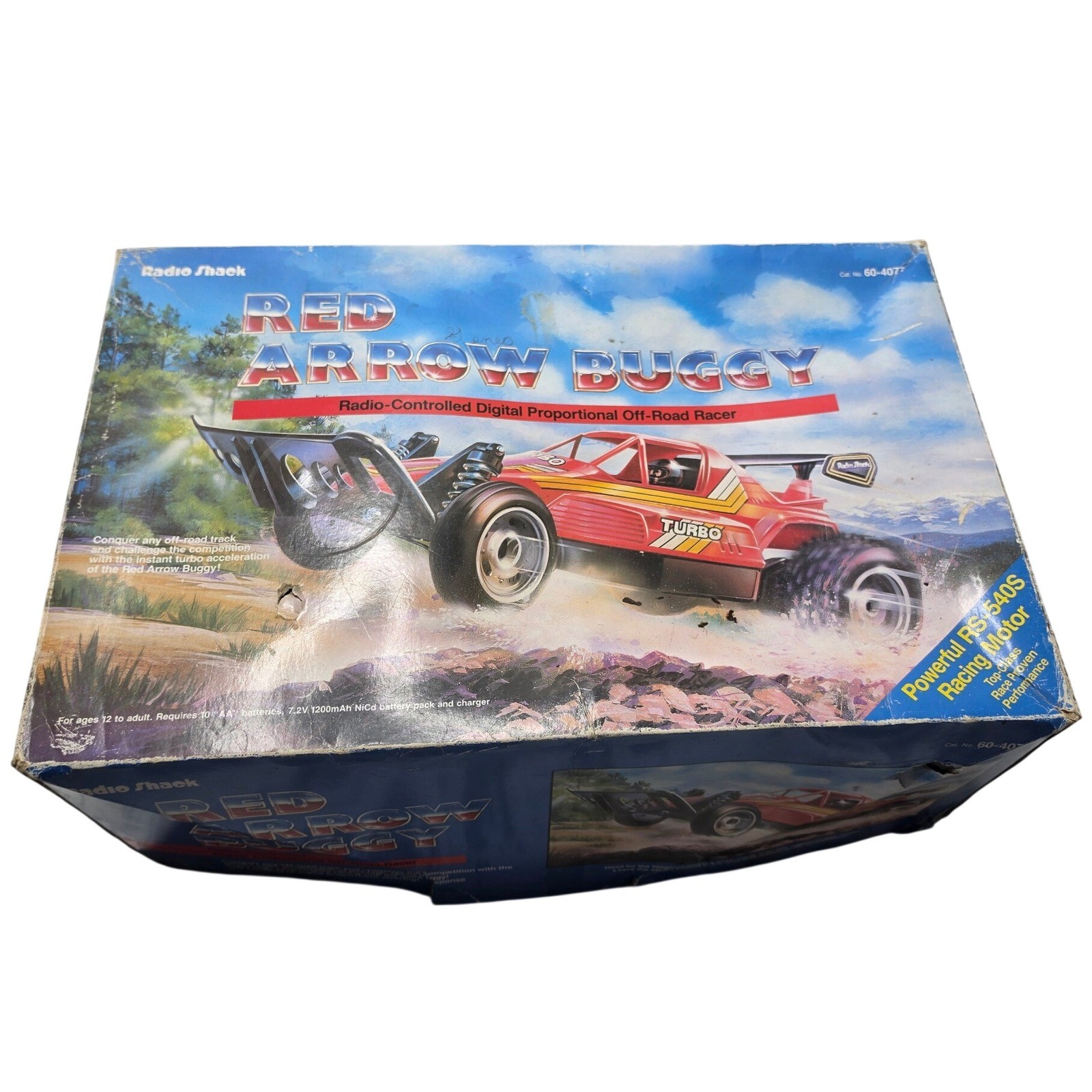 Vintage Radio Shack Red Arrow Buggy RC Car 60-4077 with Box and Remote