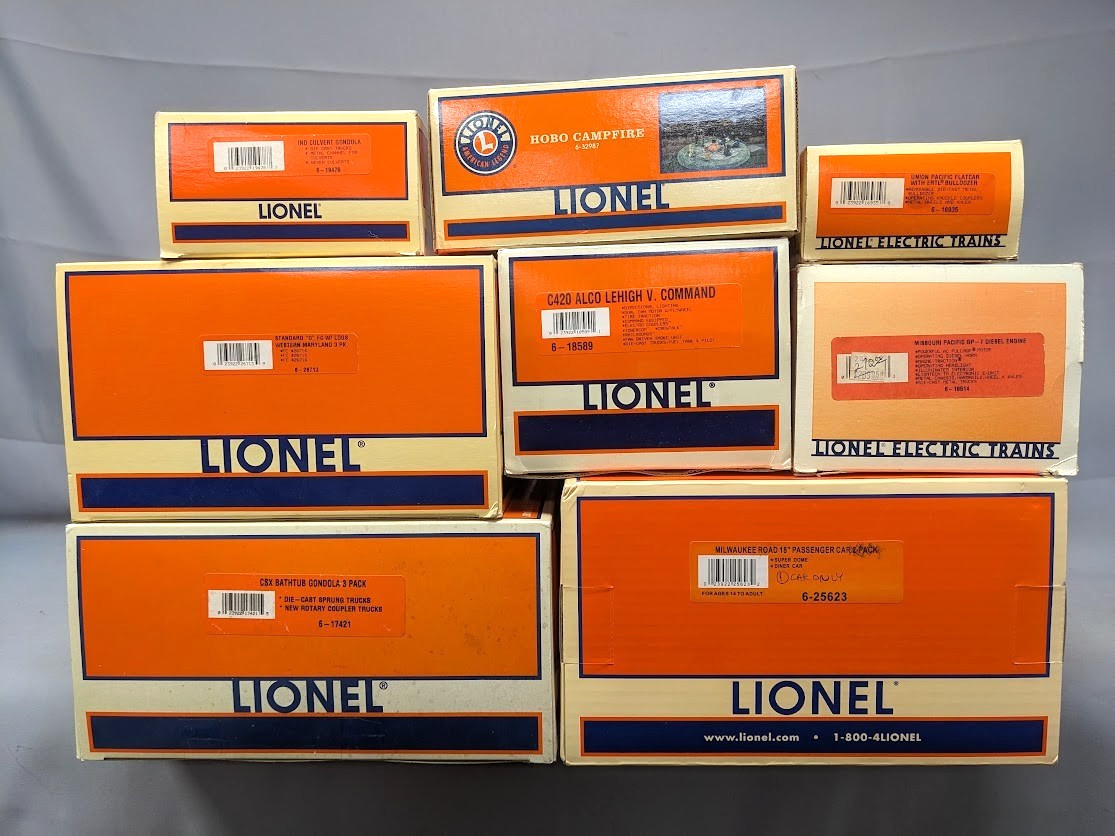Lionel Set of 8 Original Boxes C-7 Lionel Set of 8 Original Boxes C-7