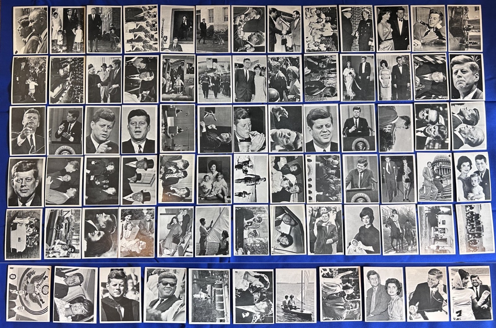 1964 TOPPS JOHN F. KENNEDY NEARLY COMPLETE SET 76/ 77 CARDS NICE CONDITION