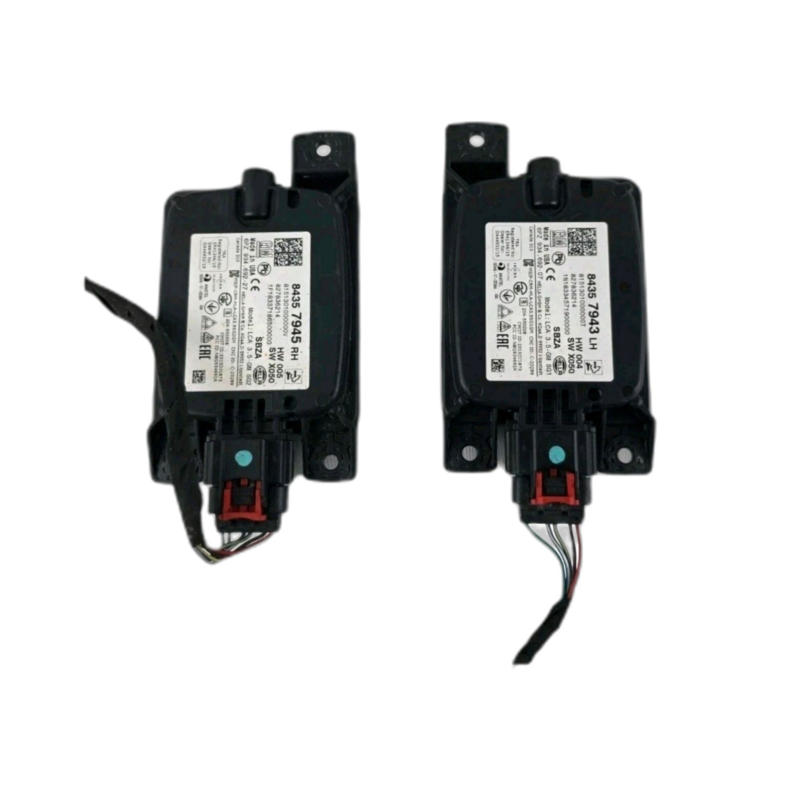 17-19 GMC Acadia OEM Hella Blind Spot Radar Sensor Module PAIR Left + Right Set