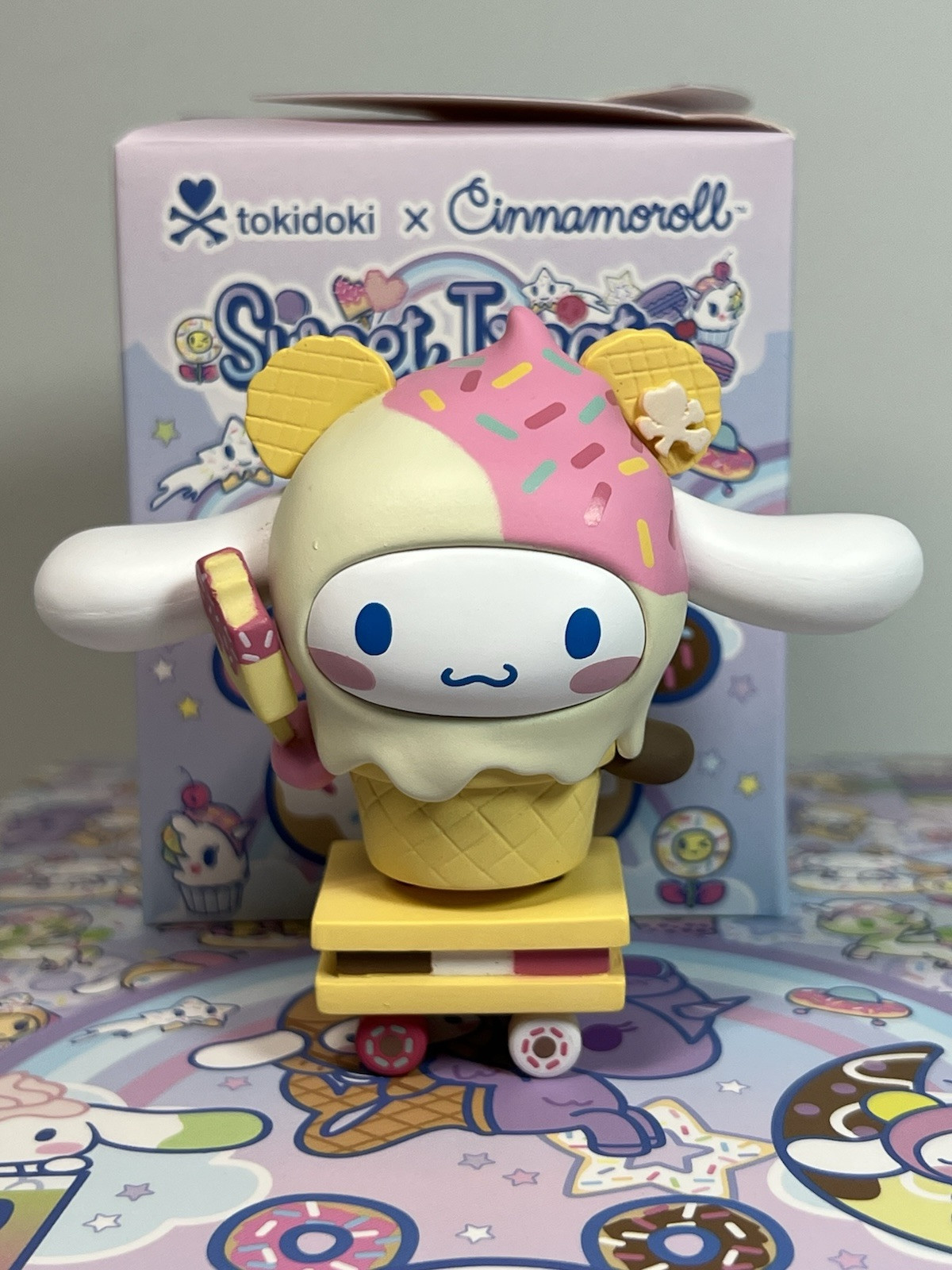 Tokidoki x Cinnamoroll Sweet Treats Teddy Freeze Vinyl Figure New w/ Box