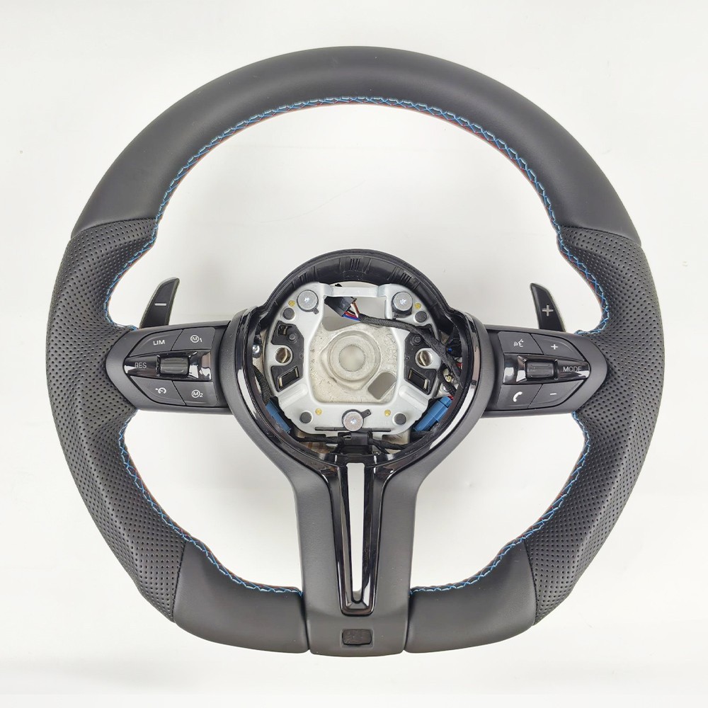 M Style Leather Steering Wheel For BMW F30 F32 F20 F21 F15 F22 F25 F16 M2 M3 M4