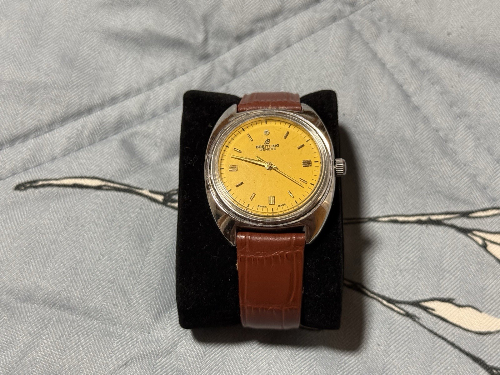 Breitling Geneve Men's Watch Vintage 17 Jewels Manual Winding