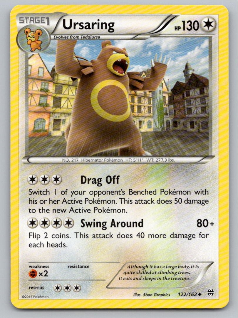 2015 POKEMON URSARING BREAKTHROUGH 122/162 UC NM A89698 FREE S&H