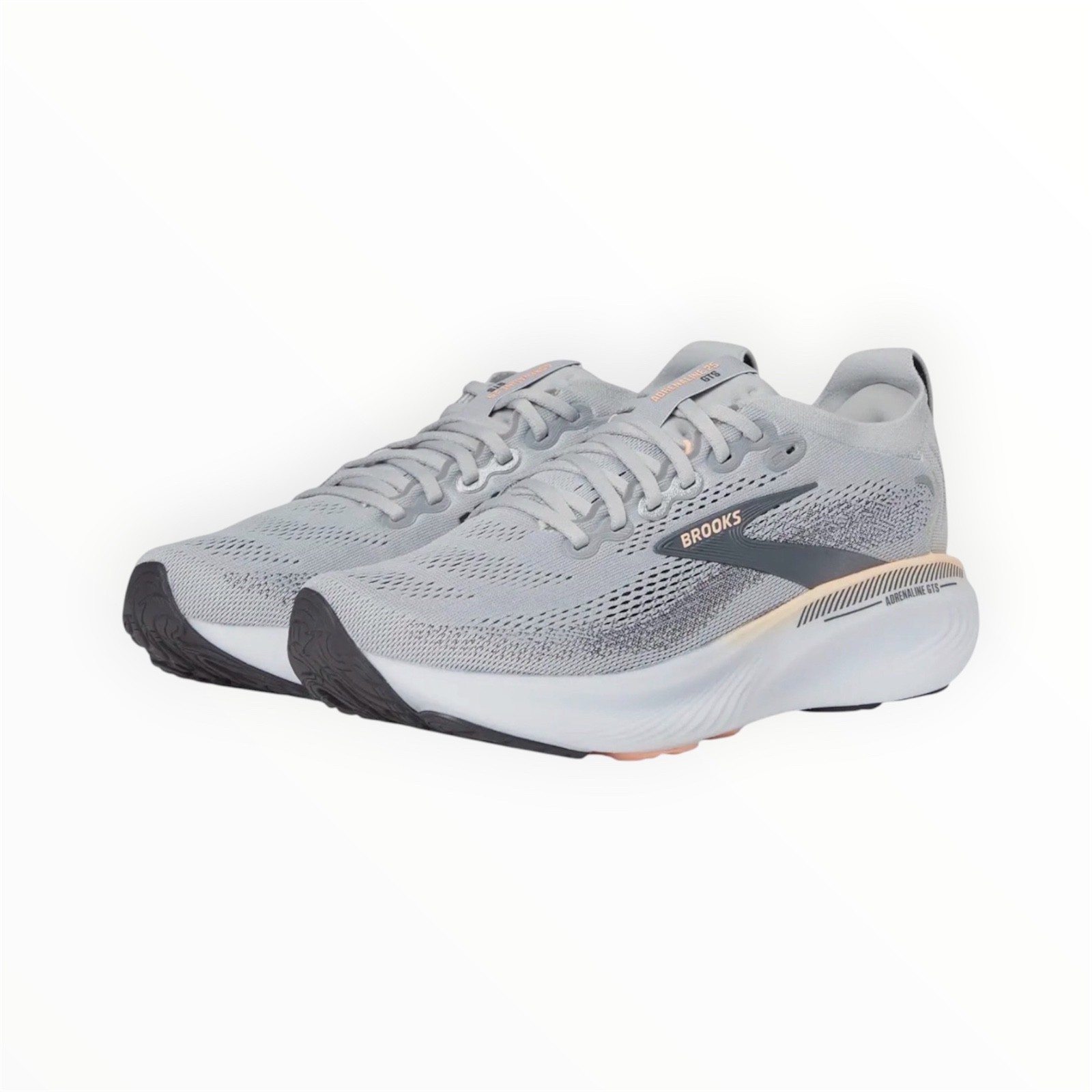 New Brooks Adrenaline GTS 25 Women\'s Shoes Size 6-10 Medium Width - Grey/Coral