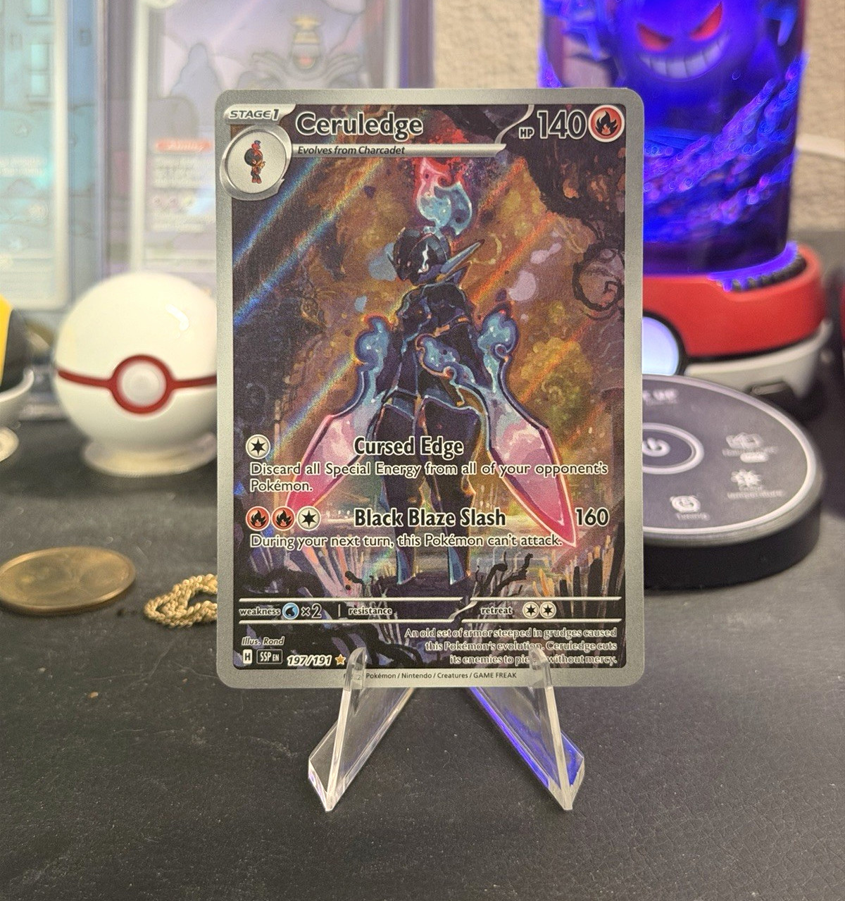 Ceruledge 197/191 Sv08 Surging Sparks Holo Illustration Rare
