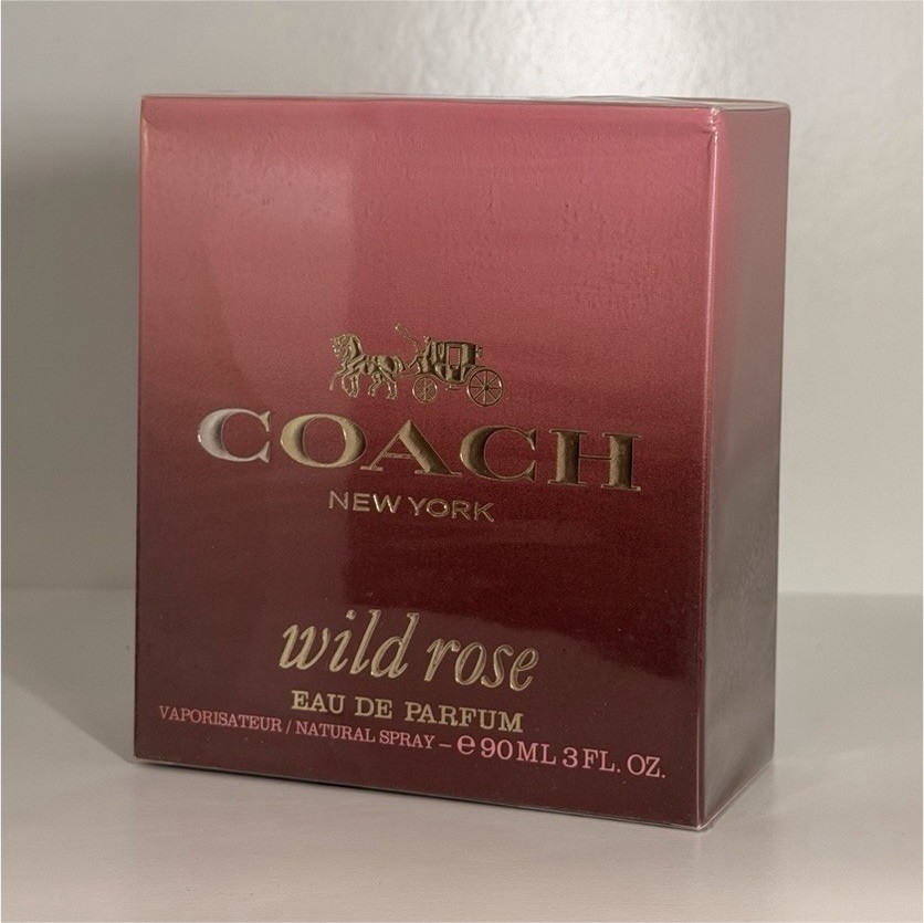 Coach New York Wild Rose Eau de Parfum Spray, Regular Size Rose Scent 3 fl oz Coach New York Wild Rose Eau de Parfum Spray, Regular Size Rose Scent 3 fl oz