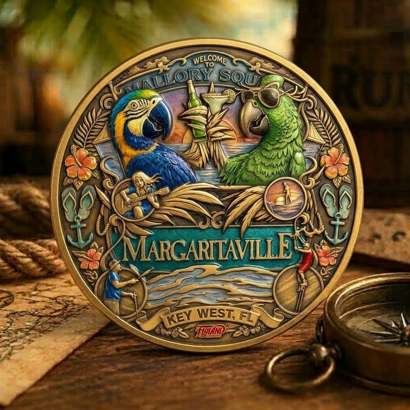 Jimmy Buffett Margaritaville Commemorative Coin - Coin Collection JB006