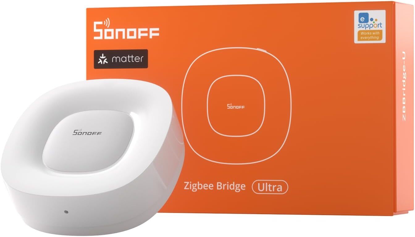 SONOFF ZigBee Gateway, Zigbee Bridge Ultra -Matter Hub Wired Ethernet Connection