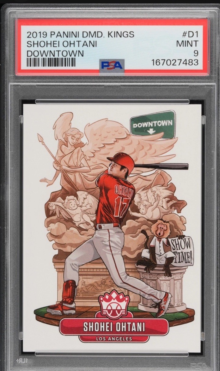 Panini 2019 Diamond Kings Downtown Shohei Ohtani Angels #D1 PSA 9 CHASE HIT⬇️