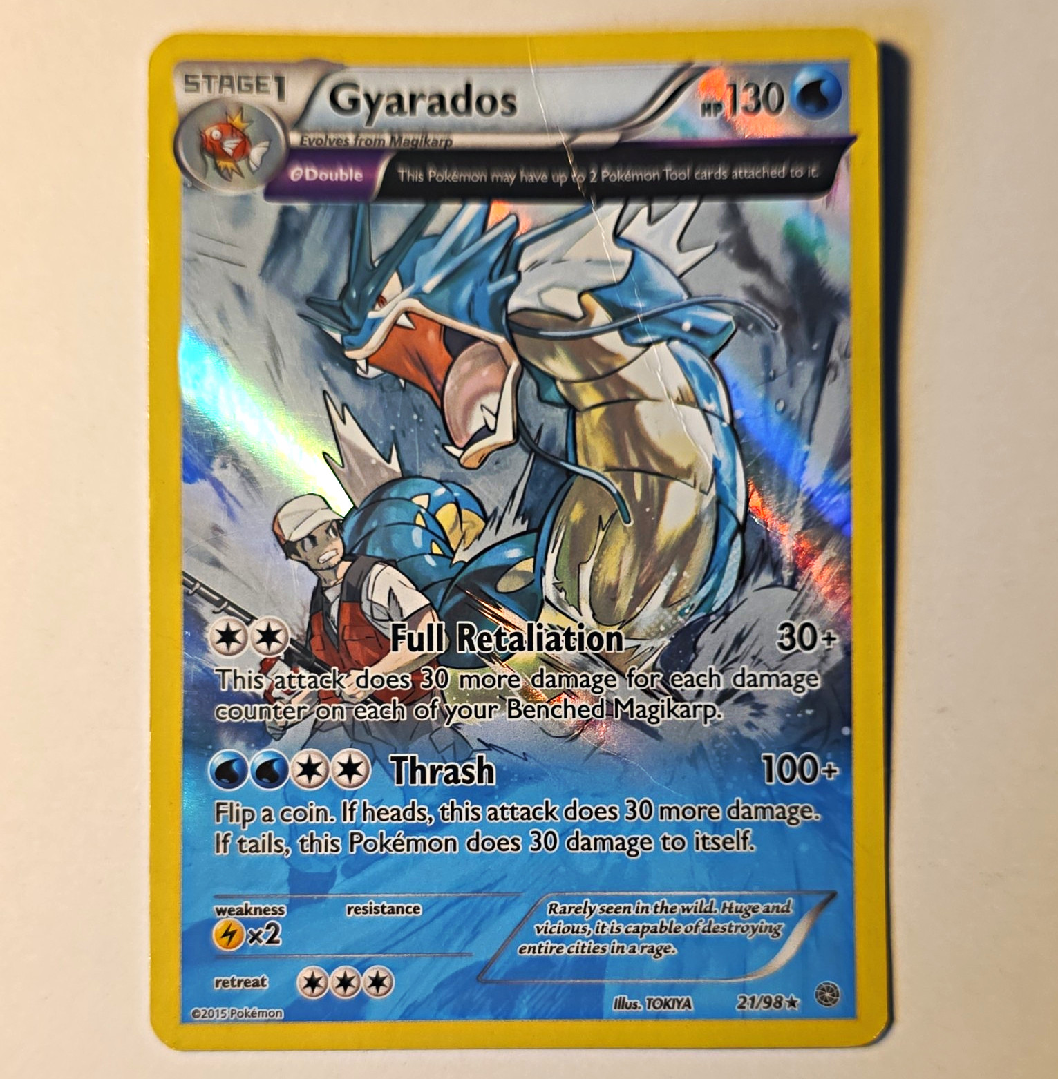 The Pokémon Company Pokémon TCG Gyarados 21/98 Ancient Origins Holo Rare Θ
