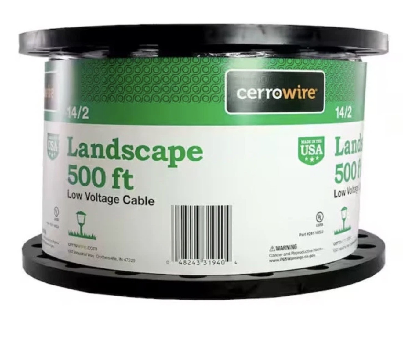 500 Ft Roll Cerrowire 14/2 Landscape Wire