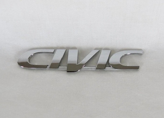 1996-2000 Honda Civic Emblem Rear Trunk Chrome Badge Nameplate Symbol Logo