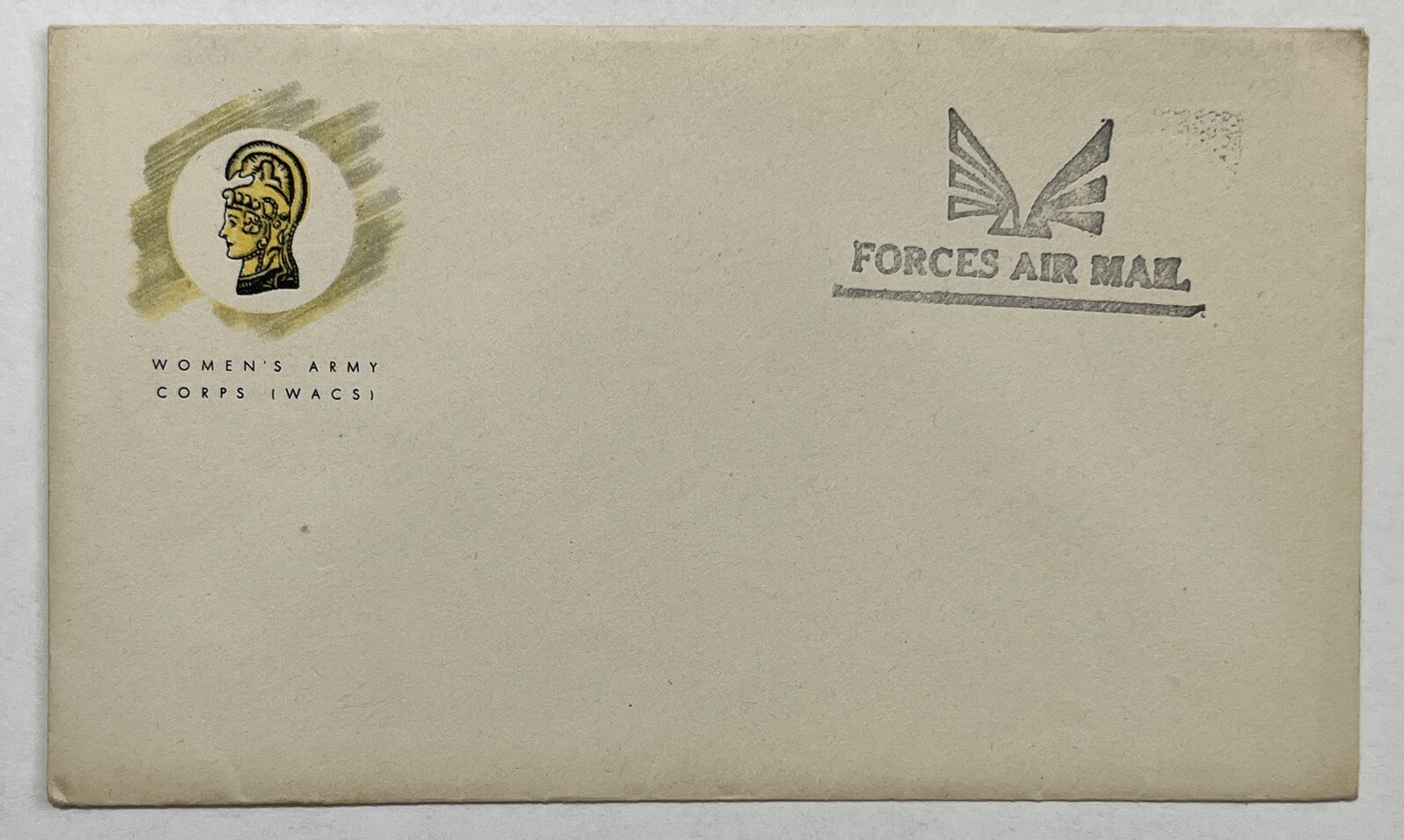 RARE WOMEN\'S ARMY CORPS (WACS) FORCES AIR MAIL UNUSED COVER RARE WOMEN\'S ARMY CORPS (WACS) FORCES AIR MAIL UNUSED COVER