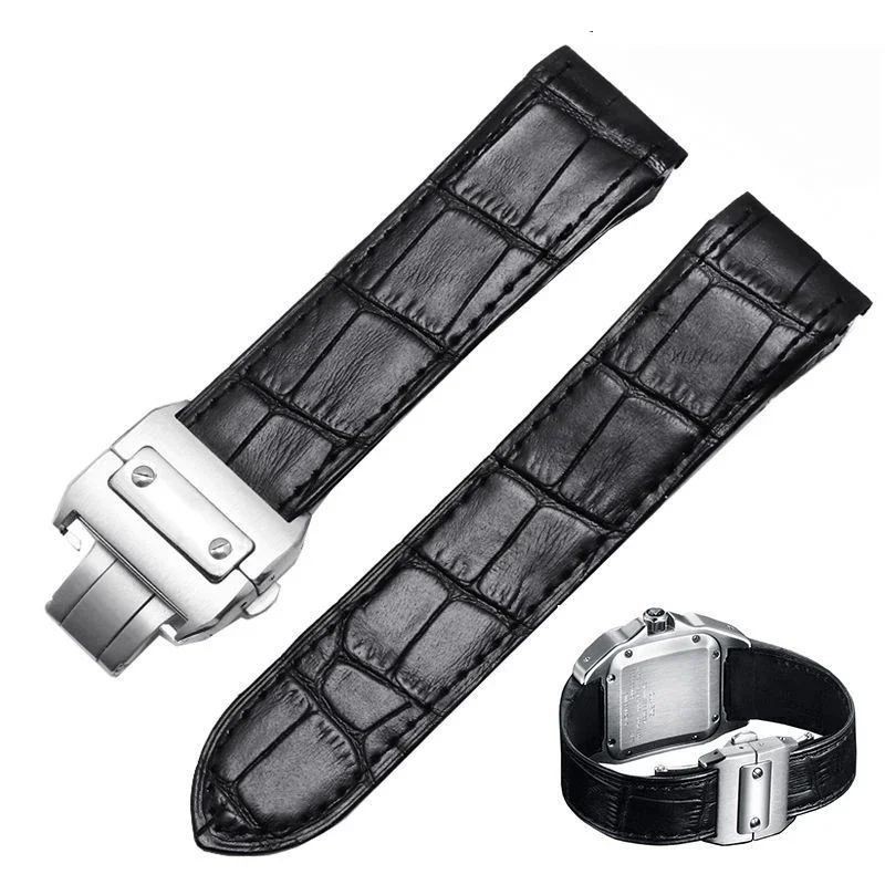 Leather Band For Cartier Santos 100 20/23mm Watch Strap