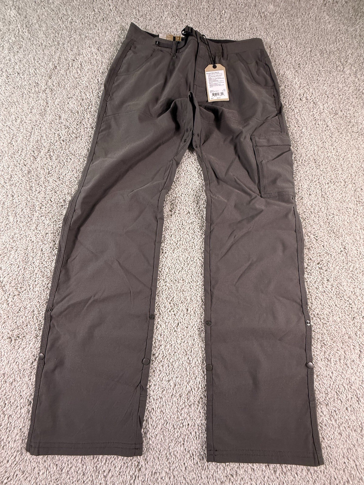 NEW Prana Zion II Pants 31x32 Stretch Relaxed Fit Cargo Dark Iron Straight NEW Prana Zion II Pants 31x32 Stretch Relaxed Fit Cargo Dark Iron Straight