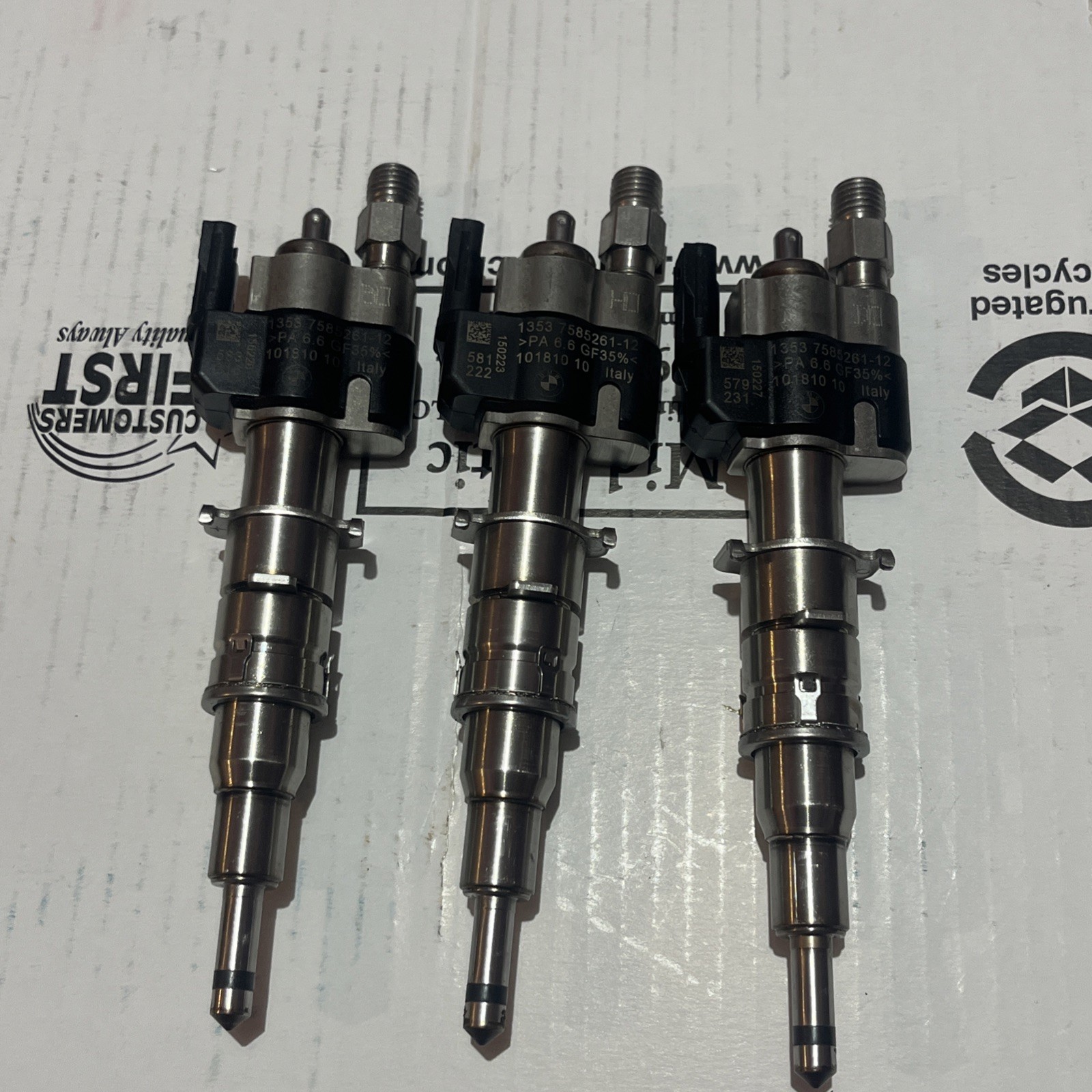 EACH ❗️OEM BMW INDEX 12 FUEL INJECTOR N54 N63 335i 135 535 550 750 X5 7585261-12 EACH ❗️OEM BMW INDEX 12 FUEL INJECTOR N54 N63 335i 135 535 550 750 X5 7585261-12