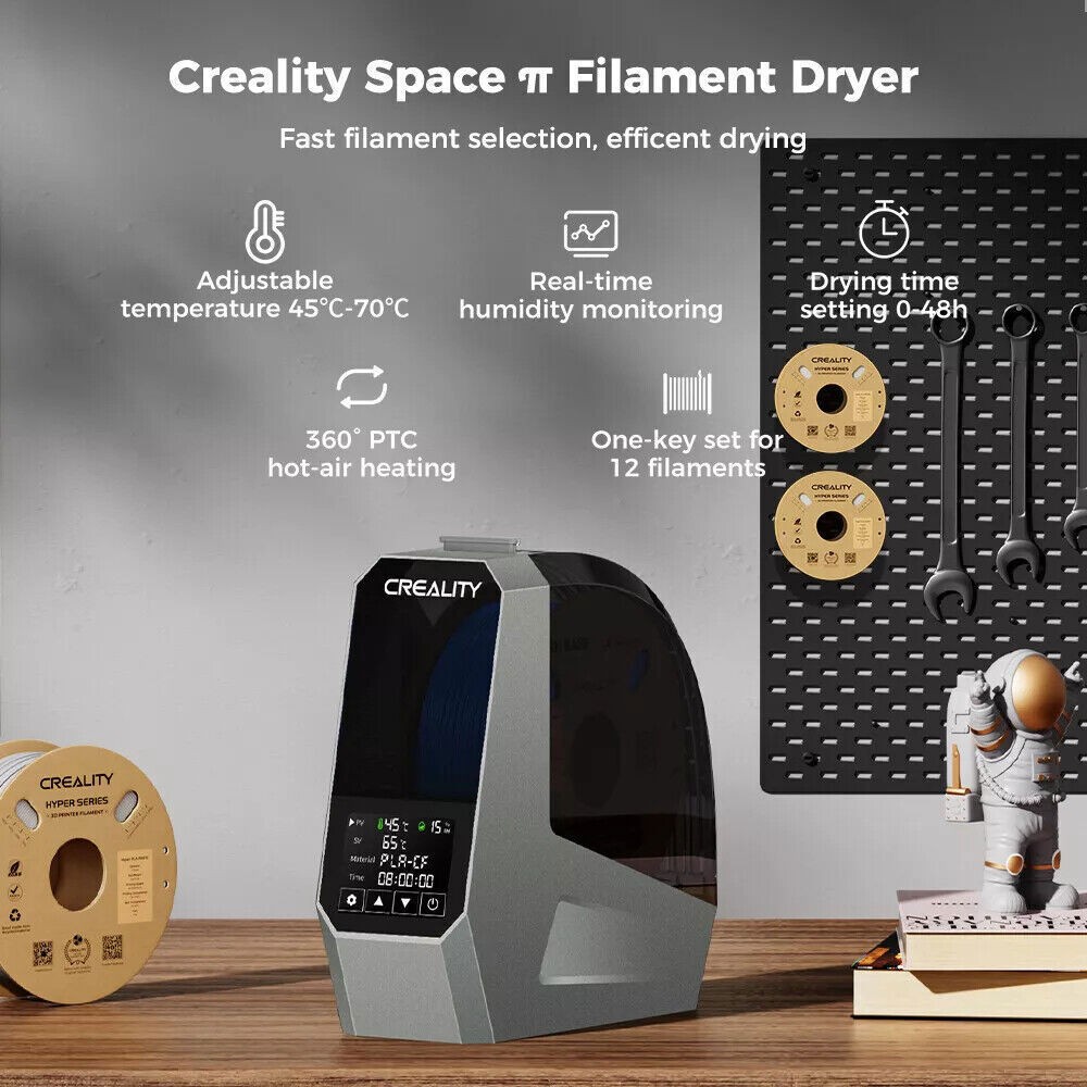 Creality Space Pi Dryer Quick dry Adjustable Temp for 1KG/2KG/4KG Filament 