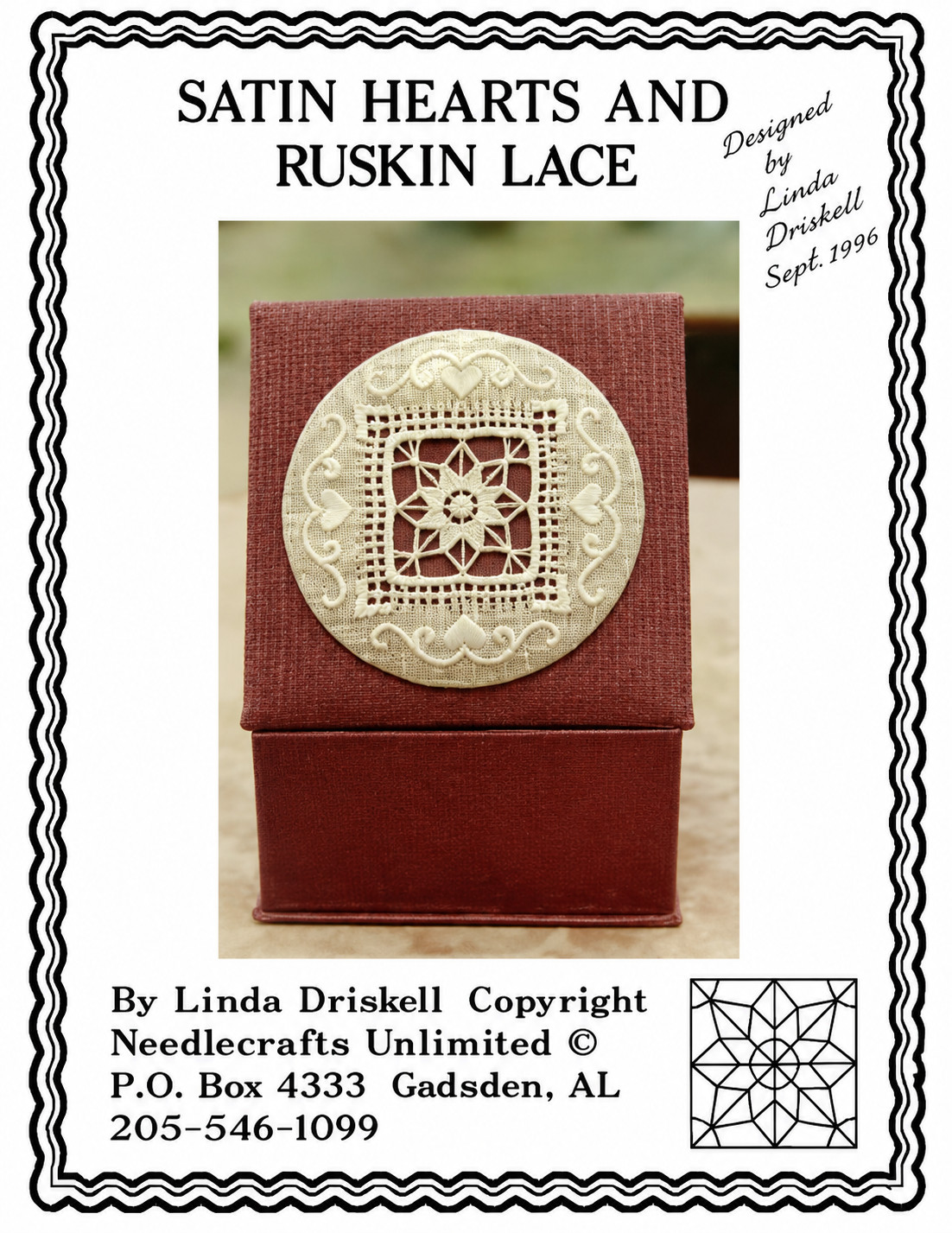 VHTF Linda Driskell VICTORIAN Satin Hearts Box & Ruskin Lace & Linen KIT Signed VHTF Linda Driskell VICTORIAN Satin Hearts Box & Ruskin Lace & Linen KIT Signed
