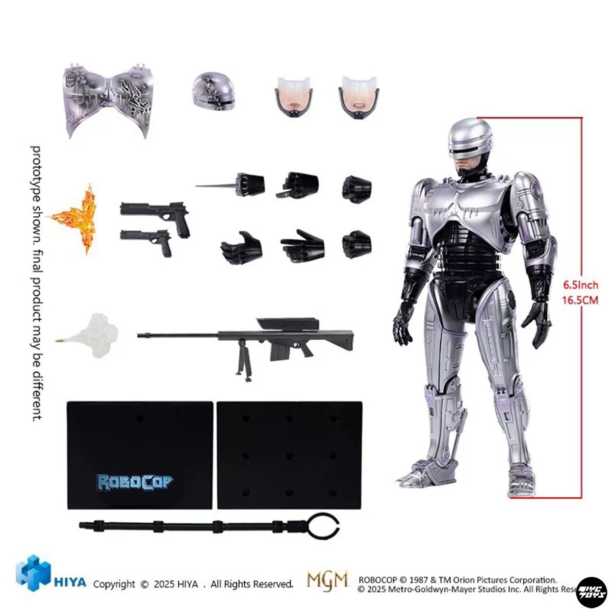 HIYA RoboCop 1/12 Scale Action Figure ESR0090 Collectible 6.5 Inch Toy HIYA RoboCop 1/12 Scale Action Figure ESR0090 Collectible 6.5 Inch Toy