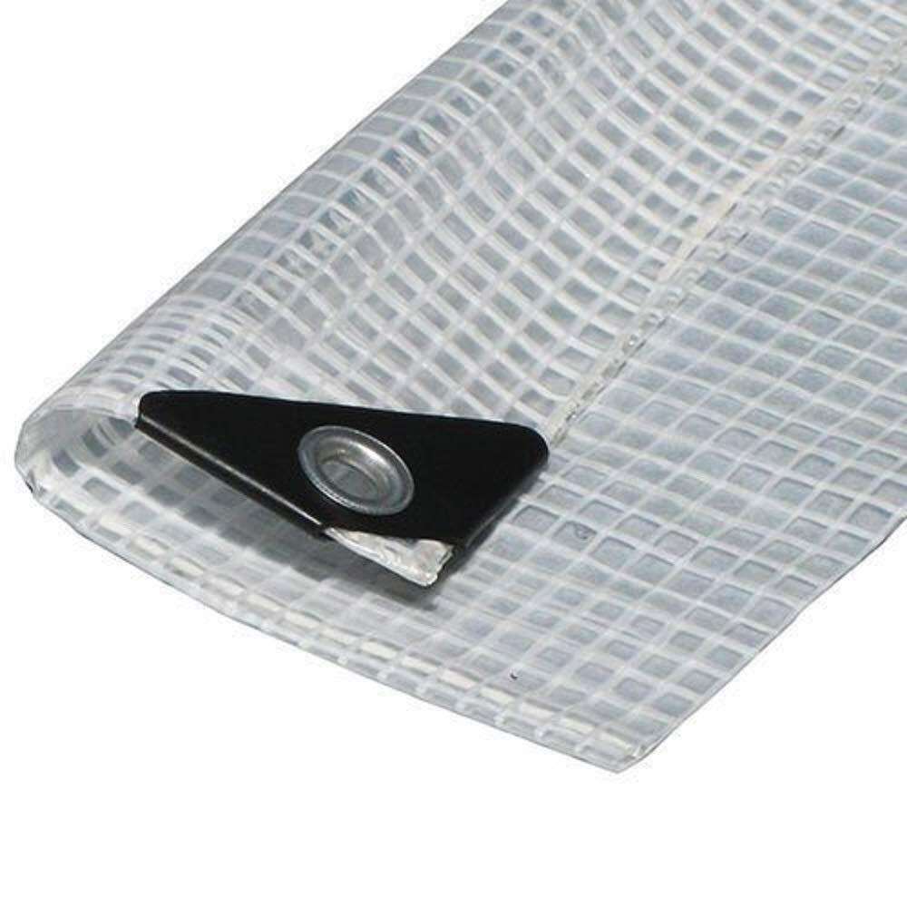 14 MIL Clear Tarp Premium Sun Shade Tarp Extra Heavy Duty Canopy Top 3 Ply 6oz
