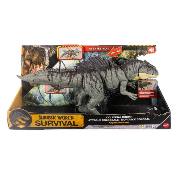 Jurassic World Colossal Chomp Giganotosaurus Figure Big Bite Attack