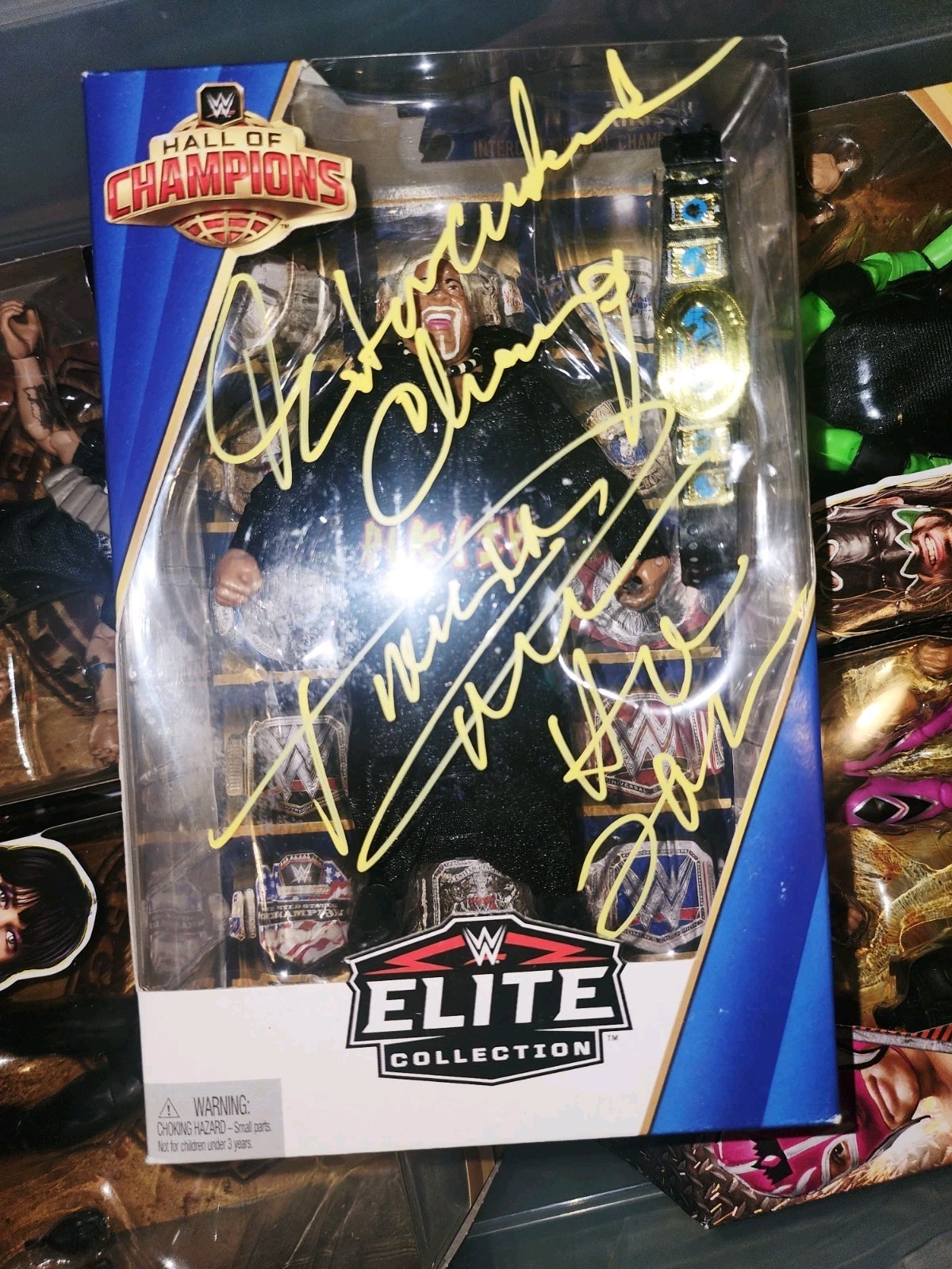 WWE Elite Greatest Hits Rikishi Signed Autographed Figure