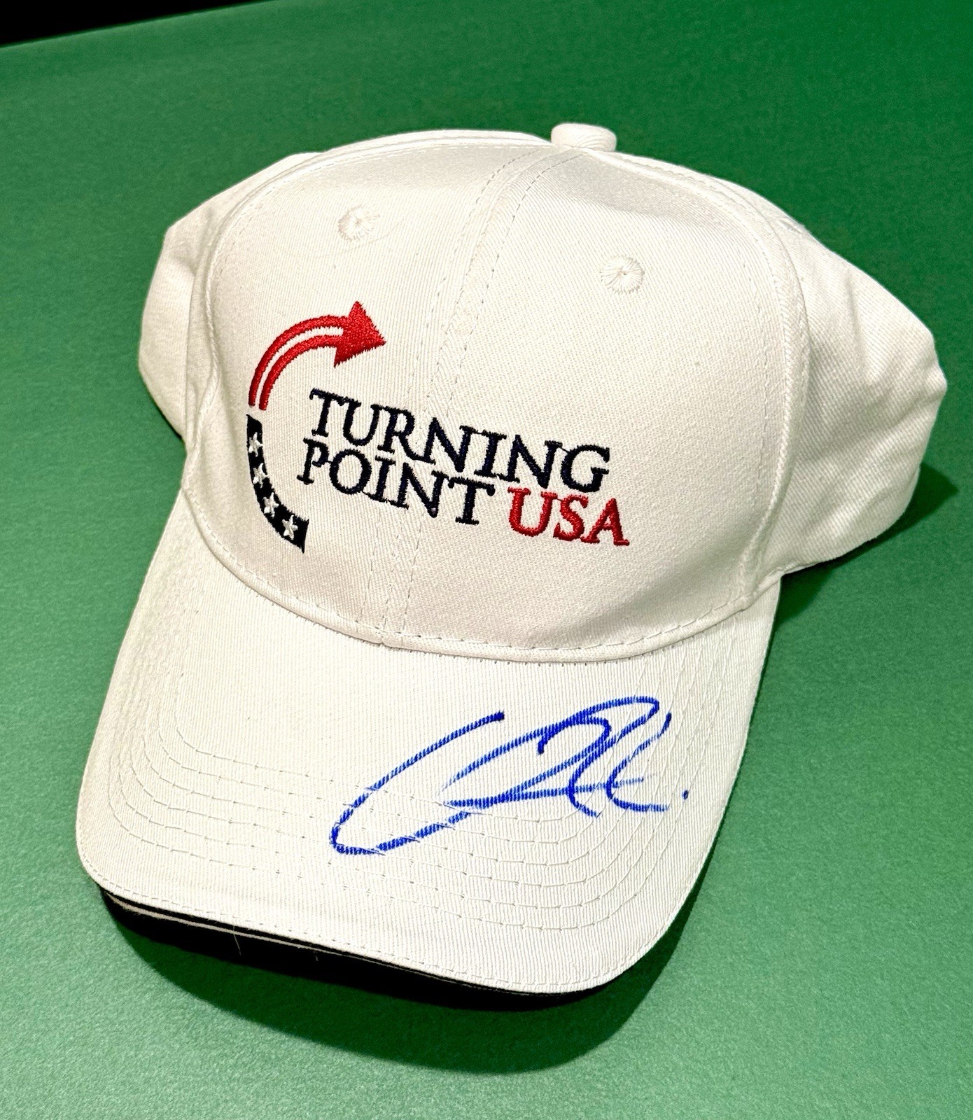 Charlie Kirk Signed TPUSA Hat Autographed In Person Trump Turning Point USA Charlie Kirk Signed TPUSA Hat Autographed In Person Trump Turning Point USA