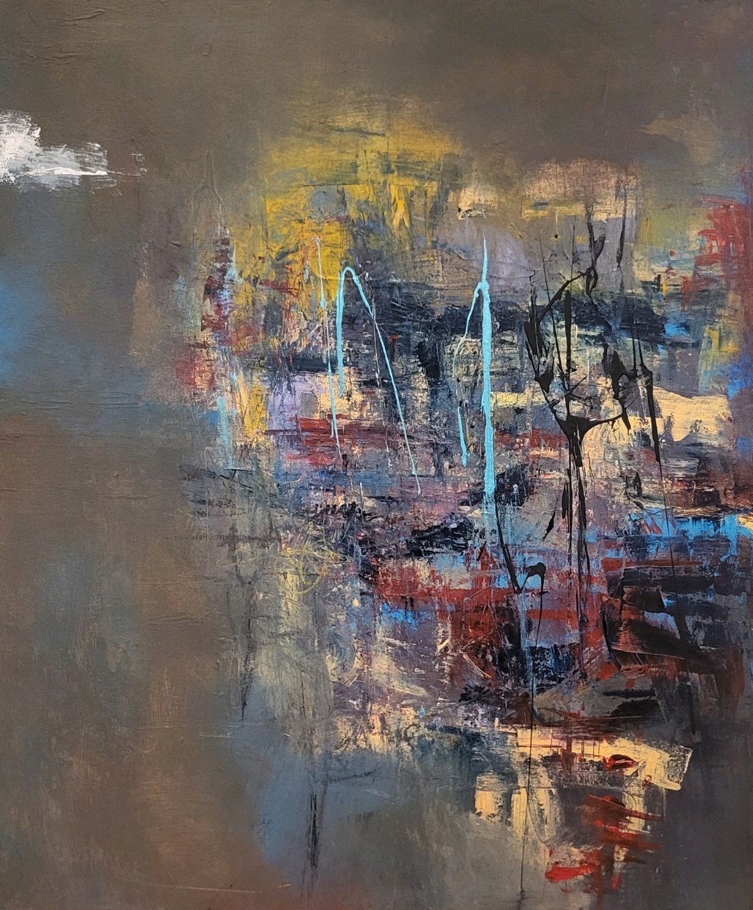 Original Professional Abstract Art One Of A Kind NO REPRINT on Canvas Acrylic...