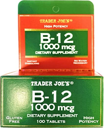 Trader Joe\'s Under The Tongue B-12 1000 mcg Dietary Supplement Trader Joe\'s Under The Tongue B-12 1000 mcg Dietary Supplement