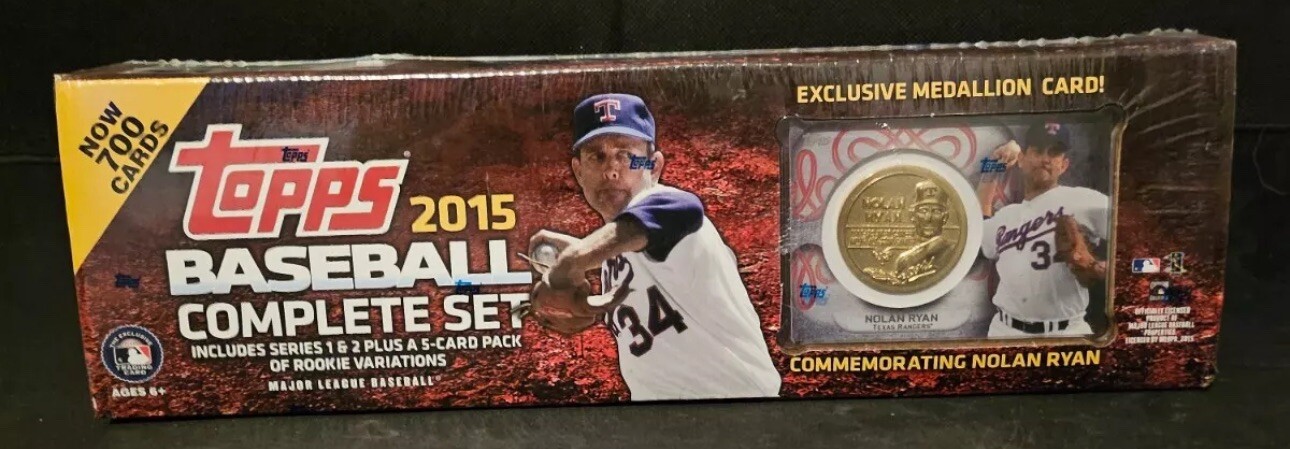 2015 TOPPS COMPLETE SET SERIES 1 & 2 BASEBALL MLB FACTORY SEALED NOLAN RYAN 2015 TOPPS COMPLETE SET SERIES 1 & 2 BASEBALL MLB FACTORY SEALED NOLAN RYAN