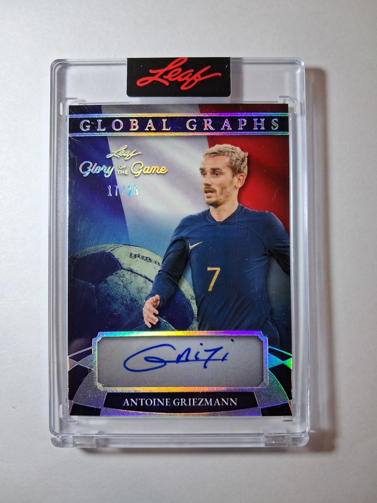 2026 LEAF GLORY OF THE GAME ANTOINE GRIEZMANN GLOBAL GRAPHS AUTO /25 FRANCE 2026 LEAF GLORY OF THE GAME ANTOINE GRIEZMANN GLOBAL GRAPHS AUTO /25 FRANCE