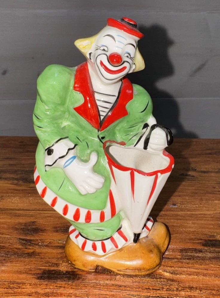 Vintage 1957 Shafford Yona Original Clown Wall Pocket Planter Ceramic Japan 5” Vintage 1957 Shafford Yona Original Clown Wall Pocket Planter Ceramic Japan 5”