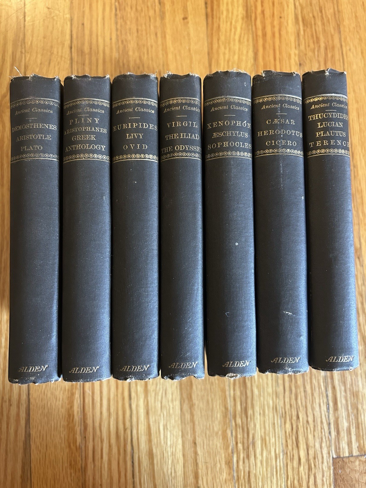 Lot Of 7 Antique Greek Literature-ALDEN, Ancient Classics, Odyssey Etc. RARE Lot Of 7 Antique Greek Literature-ALDEN, Ancient Classics, Odyssey Etc. RARE
