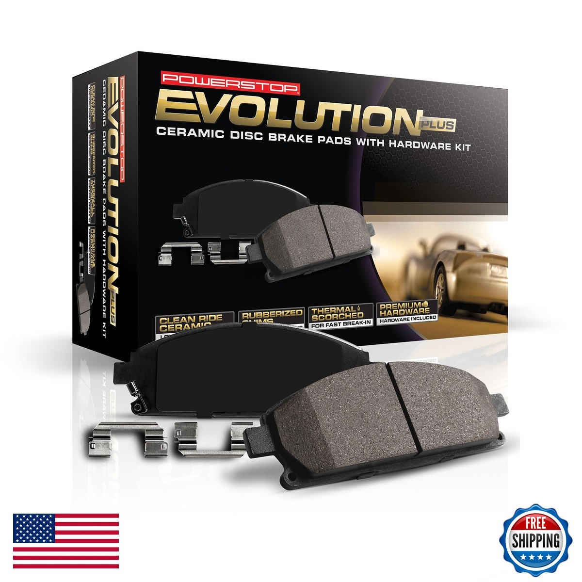 PowerStop Z17 Replacement Ceramic Brake Pads Rear 17-1212