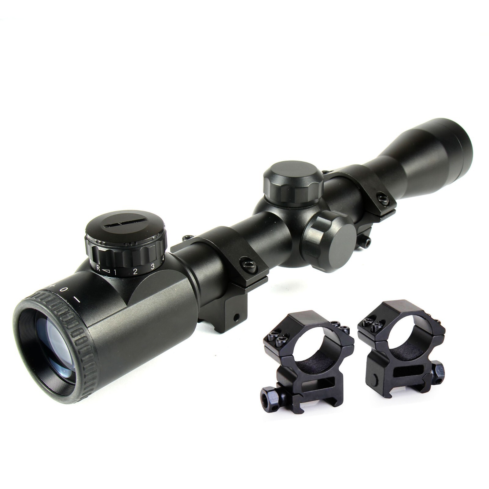 Tactical 2-7x32 Rangefinder Illuminated Scope /w 3/8