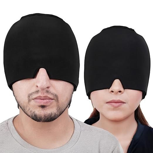 Migraine Relief Cap | Head Ice Pack Migraine, Headache Relief Cap,  Hangover Cap