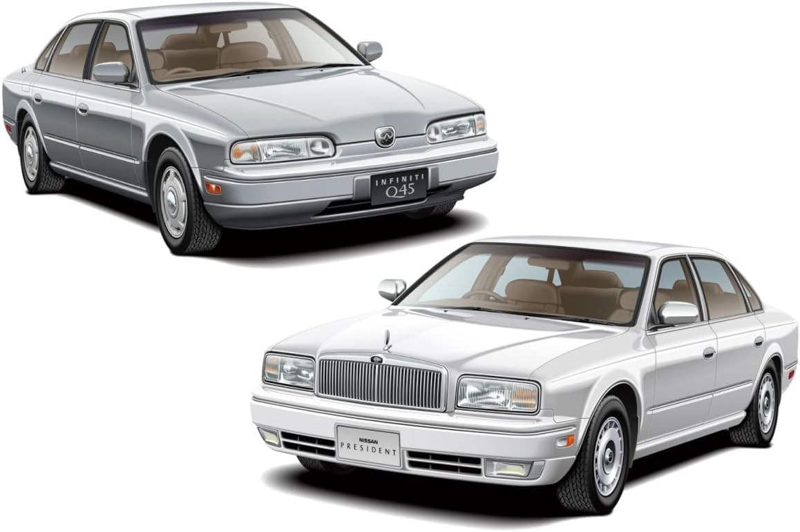 AOSHIMA The Model Car Series 1/24 Nissan G50 President JS/Infiniti Q45 \'89 Plast
