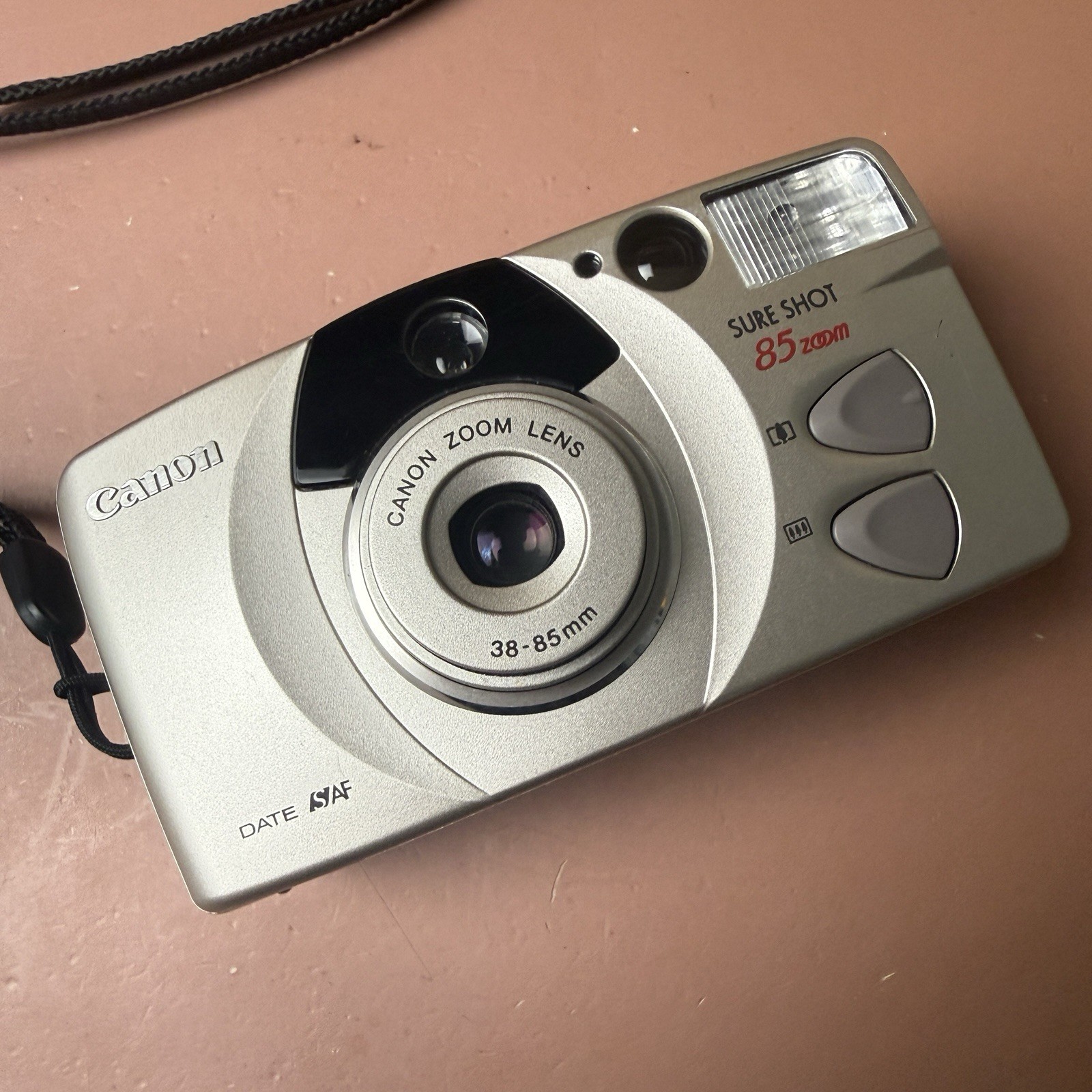 Canon Sure Shot 85 Zoom Point & Shoot 35mm Film Camera WORKS
